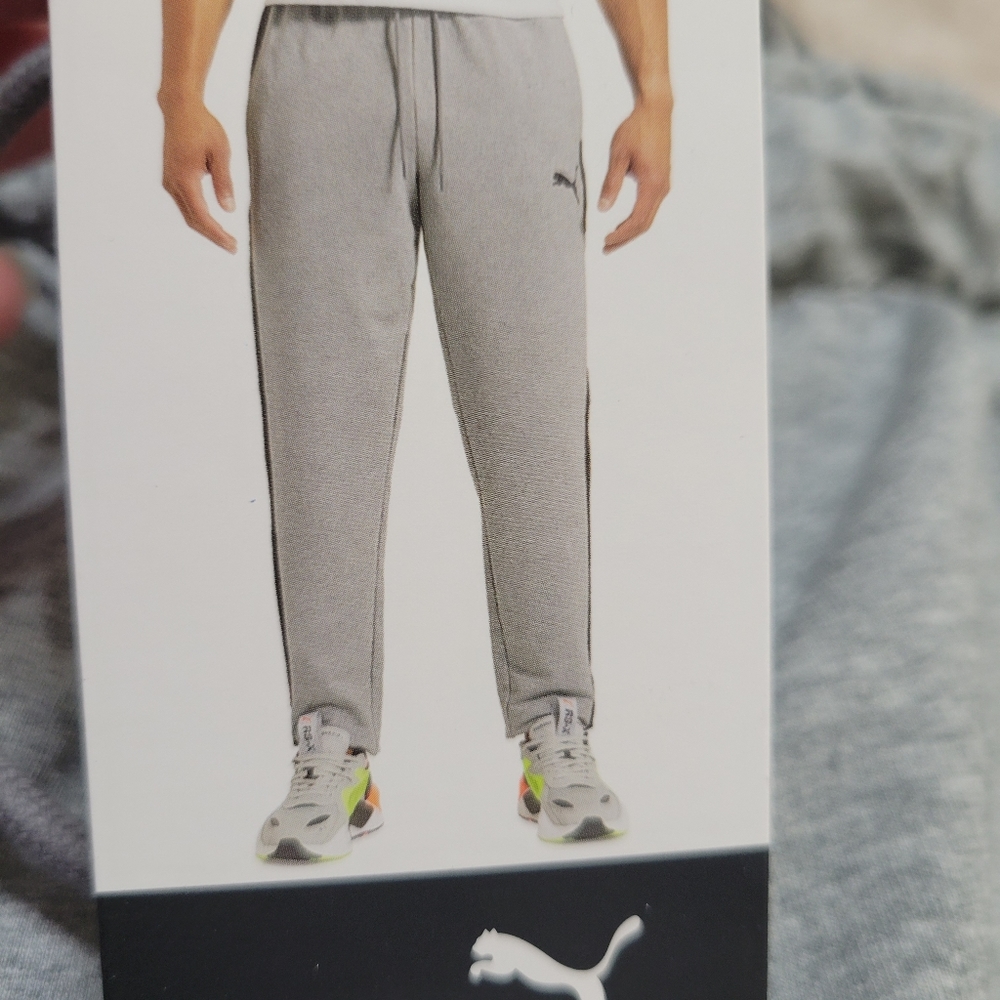 NEW Puma Mens L Training Pants Athletic Grey - Picture 5 of 11